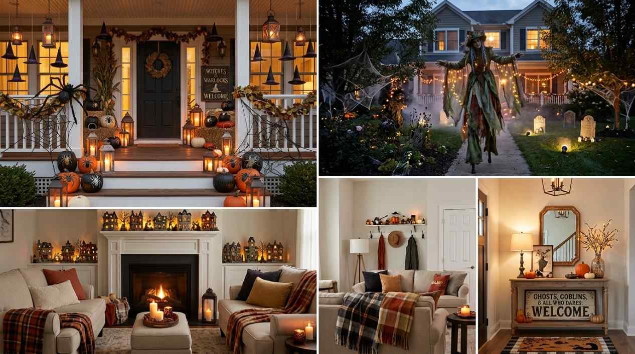 25 Halloween Decor Ideas for Every Space: Porch, Yard, Living Room, and Entryway
